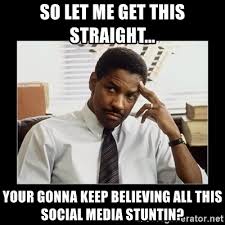 Image result for believing social media meme